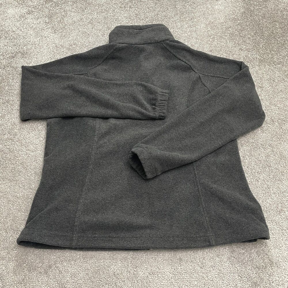 Columbia Benton Springs Fleece Jacket Womens XL Gray Full Zip Pocket Outdoor
